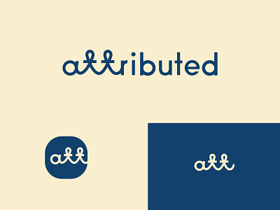 attributed attirbuted bold branding design geometric logo logodesign mobile modern network networking social