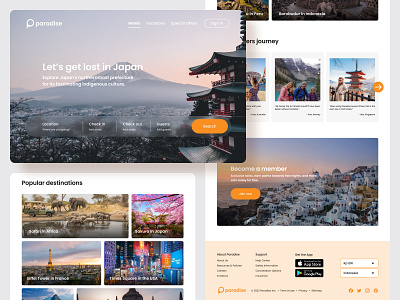 Hotel Accommodation — Landing Page ui