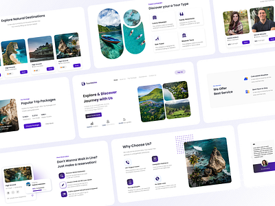 Tour Mates app design family graphic design holiday illustration indonesia landing page staycation tour tour guide travel travellers trip ui ui ux user interface ux web web design