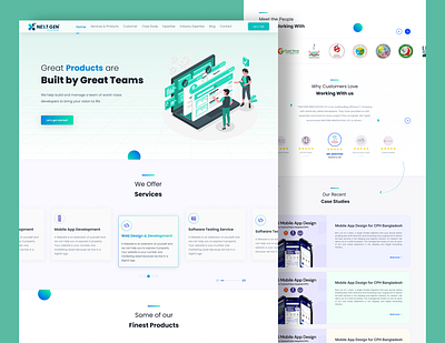 16 Section Landing Page Design For NEXTGEN INNOVATION LTD. design figma graphics design illustrator landing page design ui uiux website design