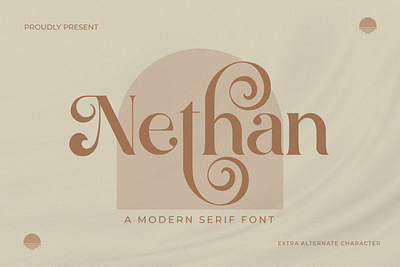 Nethan - A Modern Serif Font style