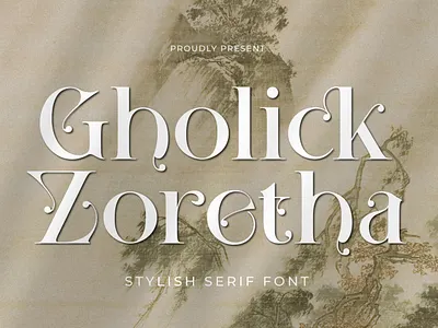 Gholick Zoretha - A Modern Serif Font style