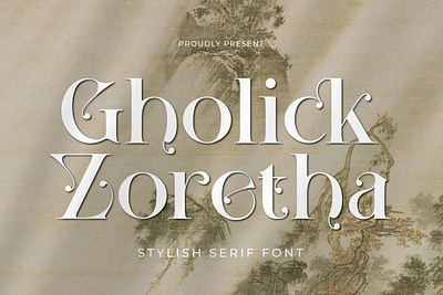 Gholick Zoretha - A Modern Serif Font style