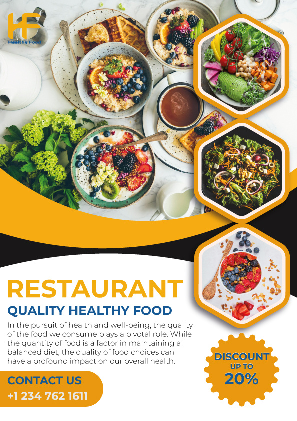 Food flyer can boost your restaurant or food business.