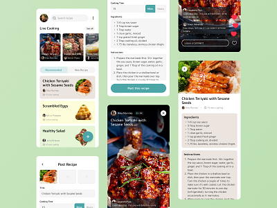 Food Recipe Application ui