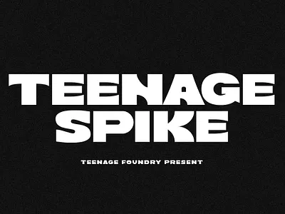 Teenage Spike - Sans Serif Font bold branding deadline decorative design display font fonts headline illustration logo logotype merchandise sans sans serif title typeface ui