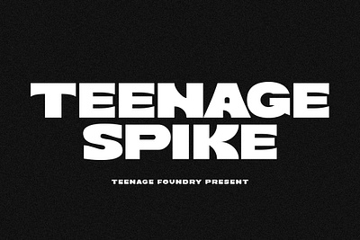 Teenage Spike - Sans Serif Font bold branding deadline decorative design display font fonts headline illustration logo logotype merchandise sans sans serif title typeface ui