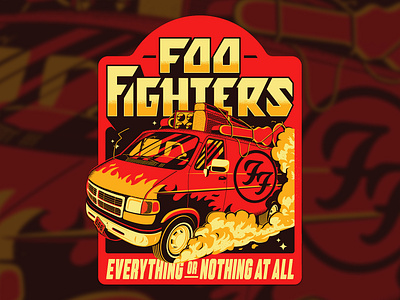 Foo Fighters concept #2 foo fighters illustration illustrator merch shirt design the creative pain van vector