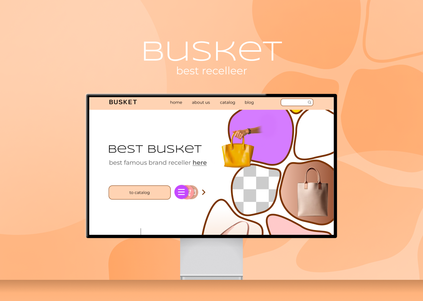 Landing page for Recceller shop branding design la landing ui ux