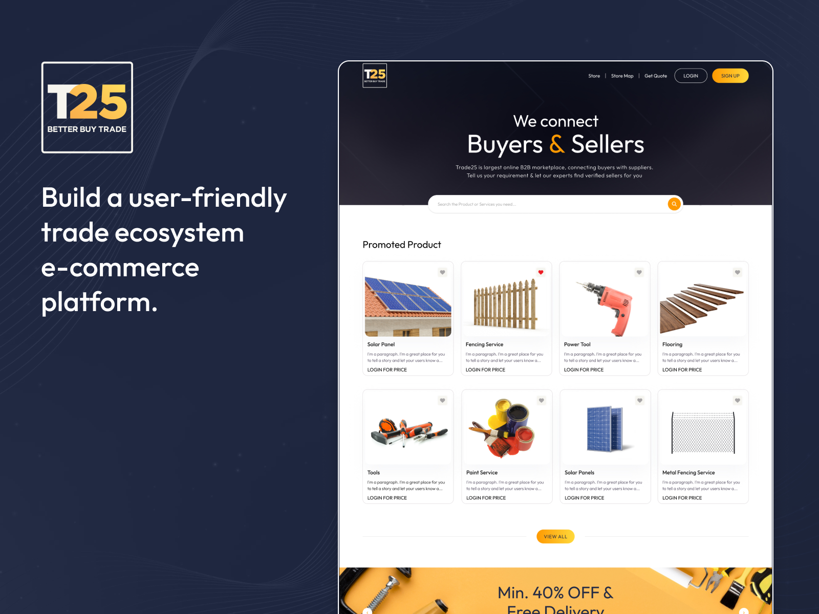 Trade ecosystem e-commerce platform. by Vrinsoft Technology on Dribbble