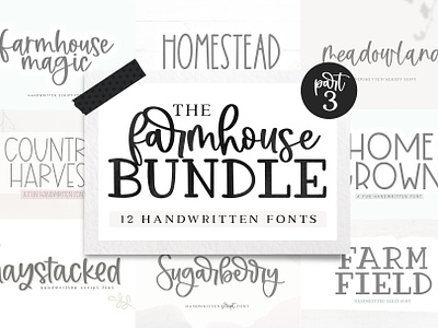 Farmhouse Font Bundle | Part Three