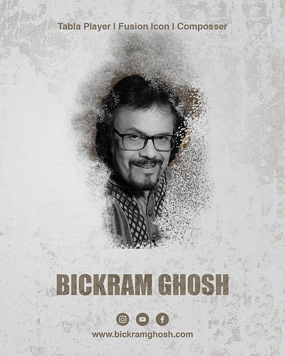 Poster Design for Bickram Ghosh graphic design poster design social media poster design