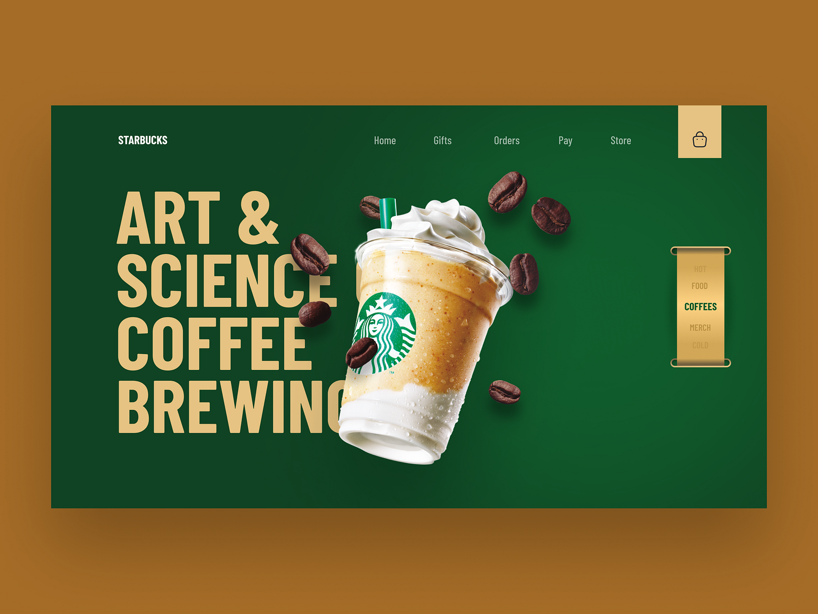 Starbucks website UI/UX by White Orange Software on Dribbble