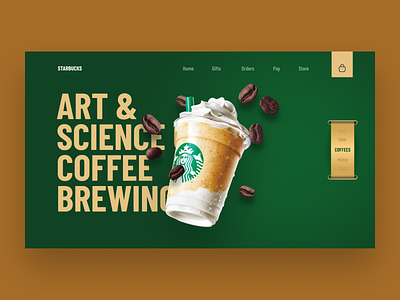 Starbucks website UI/UX figma starbucks ui website