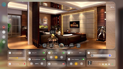 Smart Home 🏠 application bentobox branding cards controls homecontrol ipad ipaddesign smarthome trending ui