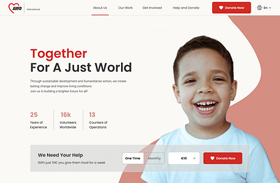 UI Redesign - Non-Profit Organization charity redesign ui ux