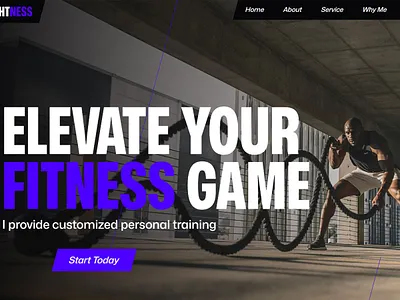 FIGHTNESS - One Page Website Template fitness gym sport template ui web design webflow