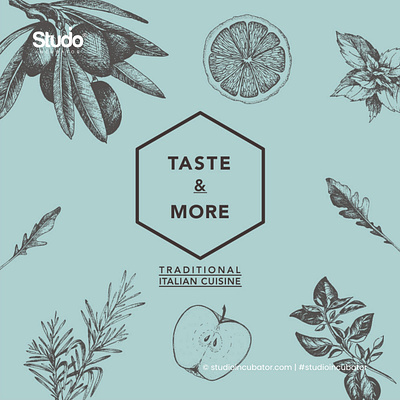TASTE & MORE - Italian Restaurant Branding, Experience Design logo design