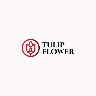 tulip flower logo template branding business company design flower flower design flower logo graphic design illustration logo logo tem logo template logo type tulip logo