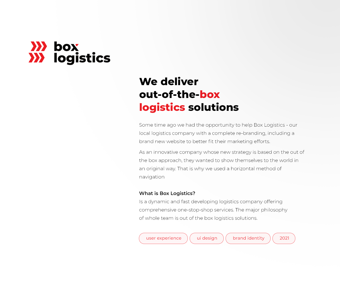 Box Logistics by Jarosław Kosiński on Dribbble