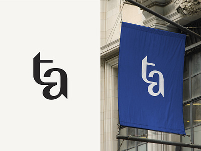 TA monogram accounting brand branding design identity logo mark minimal monogram