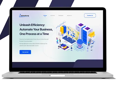 Automation website UI Design app design automation website branding graphic design landing ui ui ux ui ux design website ui