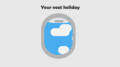 Travel App Morph 2d after effects animation app blue branding design holiday mobile morph motion graphics plane purple sky travel