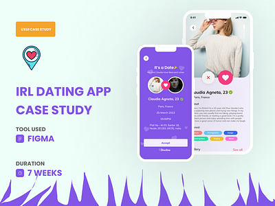 Dating App app design logo ui uidesign uidesing ux uxdesign website