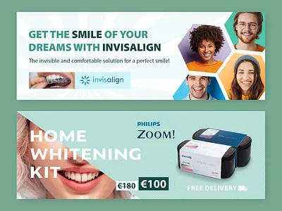 Banner for Green Dental Clinic branding design graphic design illustration logo typography vector