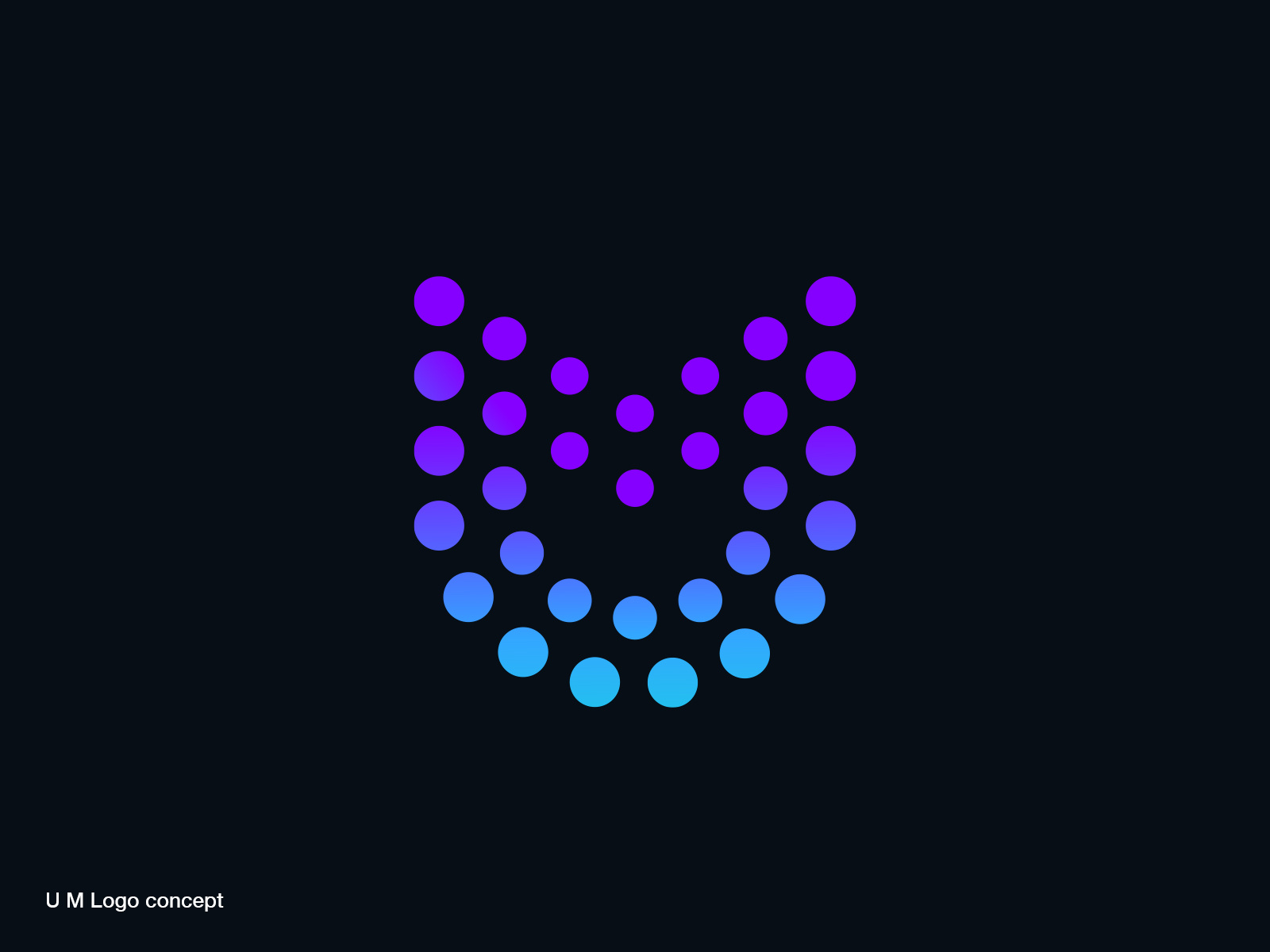 Example of U M logo concept for Unify Me