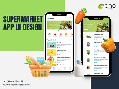 Super Market App Ui Design graphic design ui