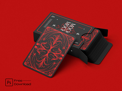 Free Playing Card Mockup 3d mockup blackjack box mockup branding card box card deck card game card template carton free free mockup free psd game mockup graphic design mockup packaging paper mockup playing cards playing game poker cards