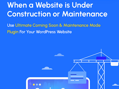 Your WordPress website is Under Construction? ai coming soon construction free landing page maintenance mode new website plugin ui webpage wordpress wordpresstheme wp