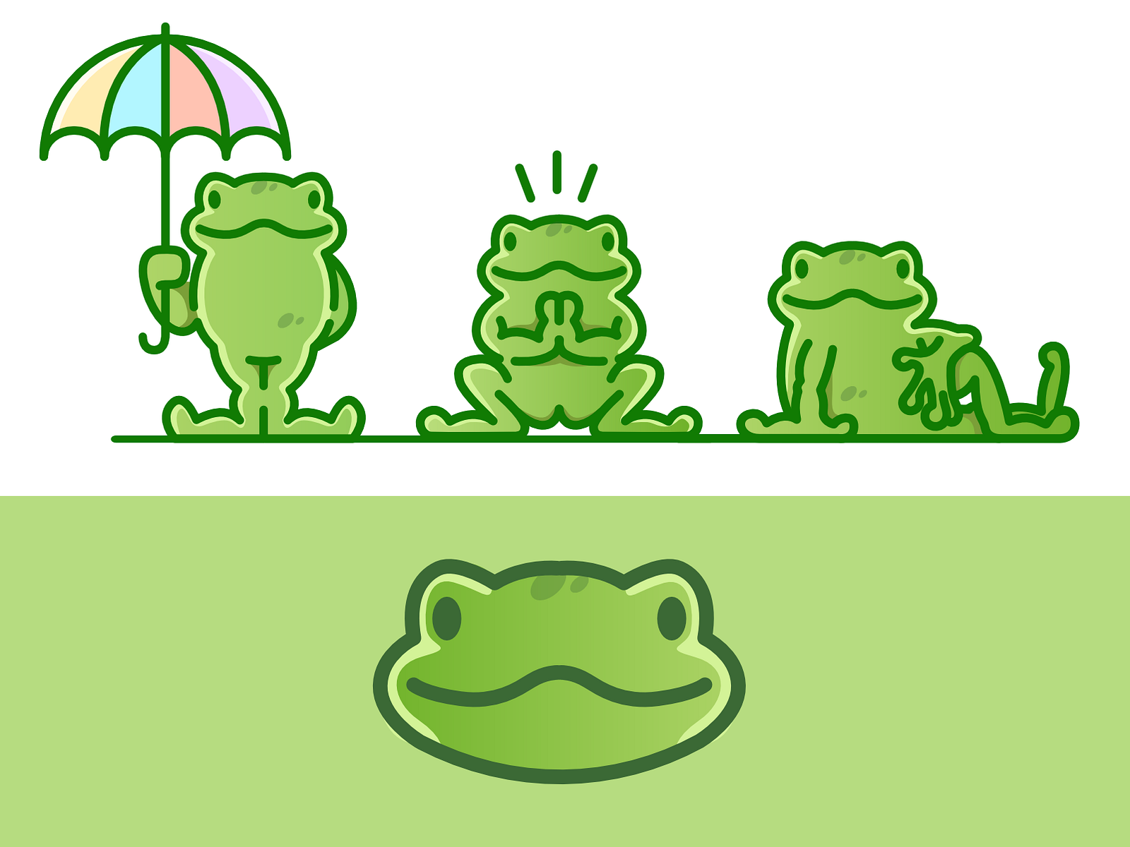 Froggy Character Mascot Logo Collection by Gruffy on Dribbble