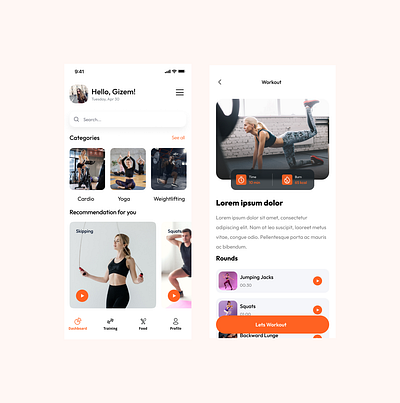 Daily UI :: Day 041 - Workout Tracker 041 daily ui 041 dailyui 041 dailyui041 workout app workout tracker workouts