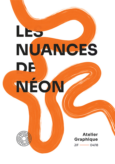 Les Nuances de Néon branding design graphic design poster print typography vector