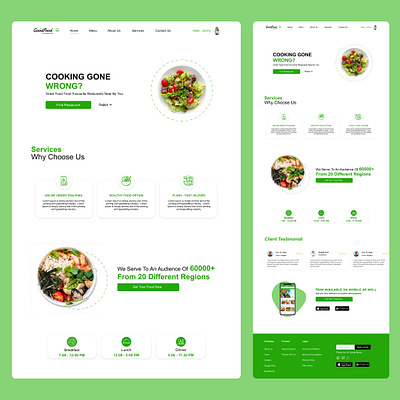 Online Food Ordering UI graphic design motion graphics ui