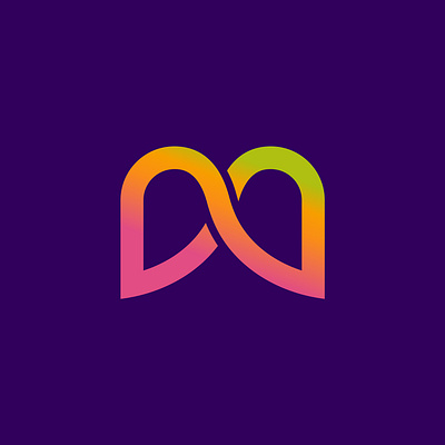 Letter m logo color full