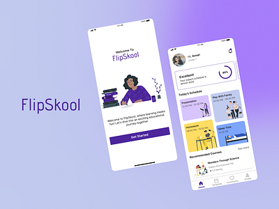 FlipSkool Mobile App design figma mobile ui ux
