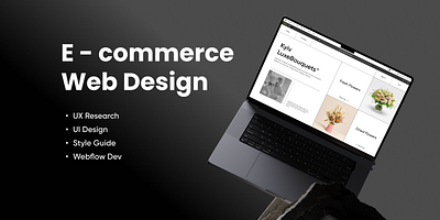 E-commerce Web Design animation app appdesign branding design figma graphic design illustration logo maket motion graphics ui web page webdesign
