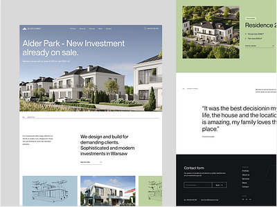 Alder Park - Real Estate design estate investments luxury real estate ui ux web webdesign