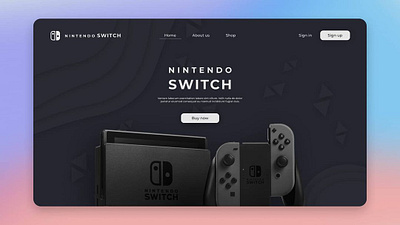 Nintendo Lending Page(Draft) app appdesign branding design figma graphic design illustration logo maket ui