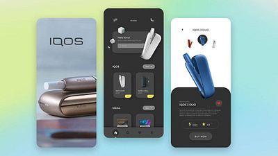 IQOS App Design(Draft) app appdesign branding design figma graphic design illustration logo maket photoshop ui uiux ux
