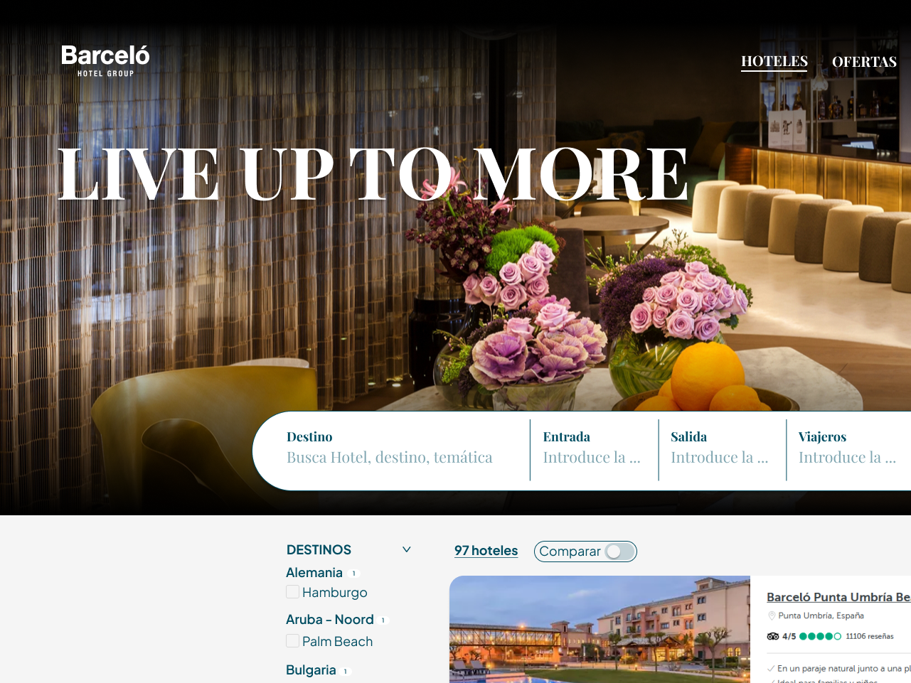 Barceló: Web redesign (Personal project) by Jorge Ortuño on Dribbble