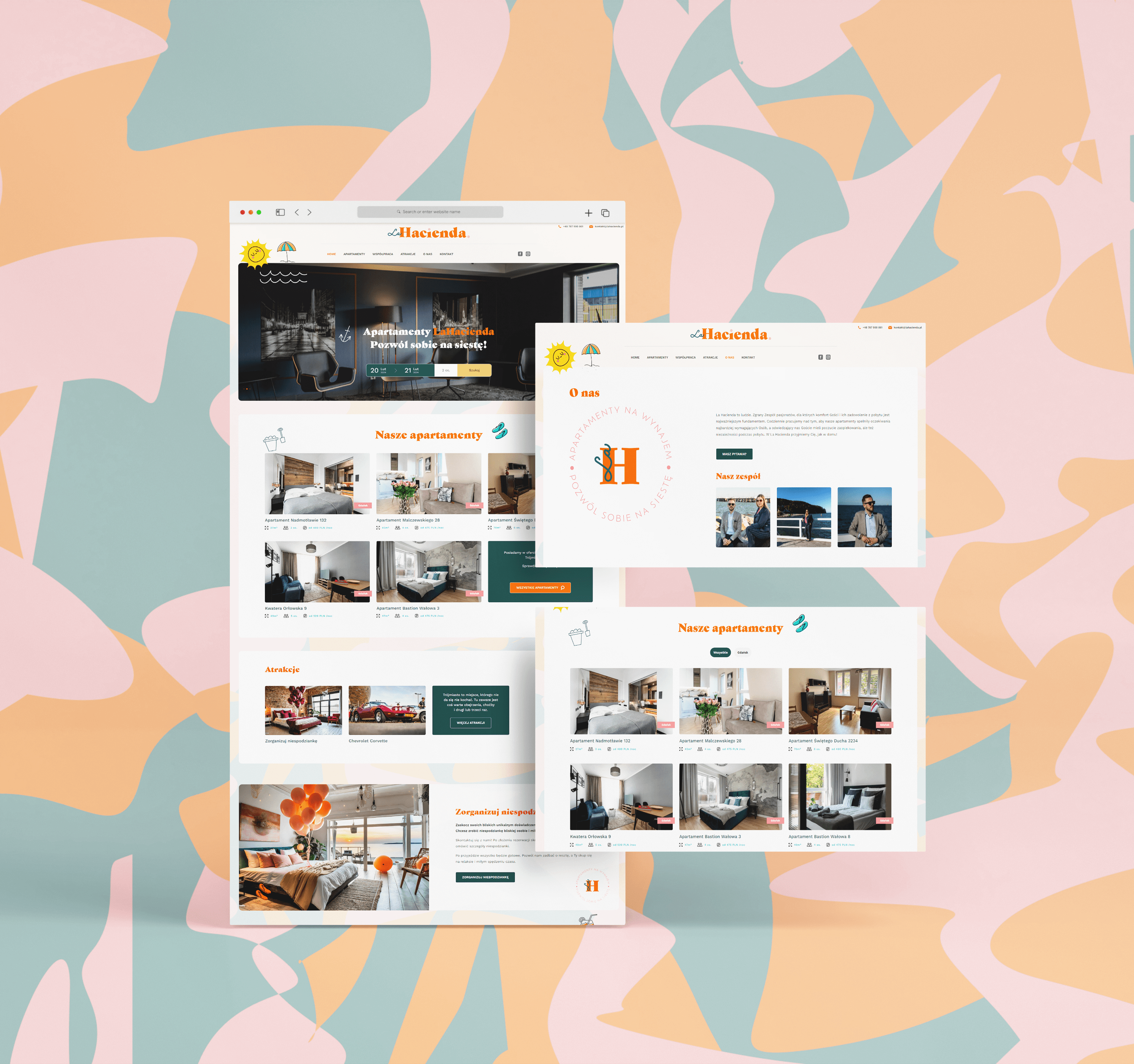 LaHacienda - platform for renting Tri-City apartments clean clean ui design graphic design landing page ui uiux ux web web design website website design