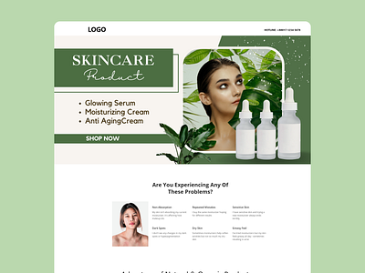 Single Product Landing Page Website UI Design landing page single product page ui ux web design web page design