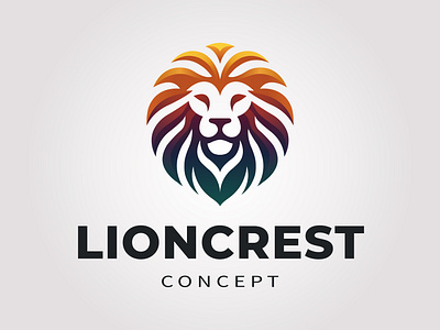 Gradient Lion logo brandidentity design elegant graphic design illustration logo purchase sale vector