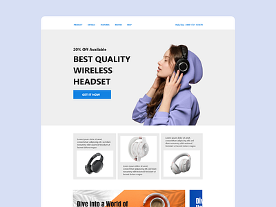Single Product Landing Page Design graphic design landing page design ui ui design ux web design