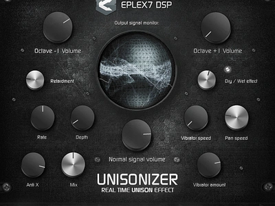 Eplex7 Unisonizer – real time unison effect plugin graphic design programming sound design sounds synthwave vst plugin