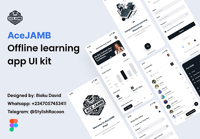 Offline Learning App UI Kit Mobile apple design ui ui design ui designer